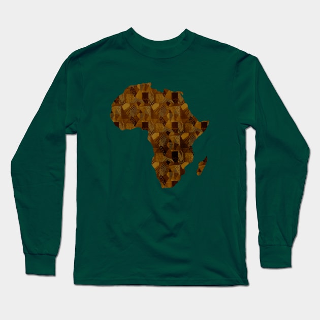 AFRICA series: Kente pattern Long Sleeve T-Shirt by cecilestees